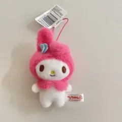 マイメロディー　ふわもこワッペンこれくしょんマスコット　ぬいぐるみ