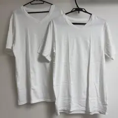 キネマ kinema ホワイト Vネック Tシャツ パックT 新品未使用　2点