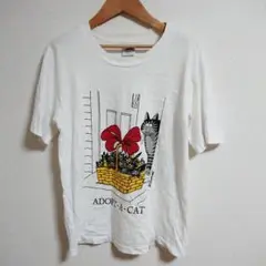 90's USA製 Crazy shirts アート Tシャツ ホワイト