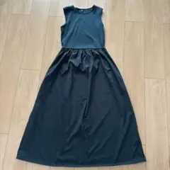 【即購入OK 即日発送】UNIQLOノースリーブ ワンピース ダークグリーン