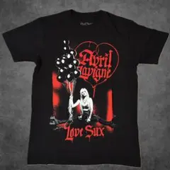 【Lサイズ】Avril Lavigne Love Sux Tシャツ 黒
