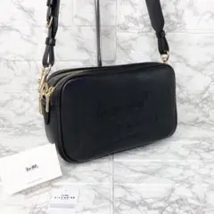 【新品・未使用】COACH コーチ ショルダーバッグ 馬車ロゴ(大) ブラック
