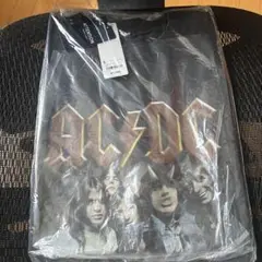 GU AC/DC グラフィックTシャツ Lサイズ ダークグレー