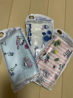 ハローキティ、マイメロディクールタオル 3枚セット