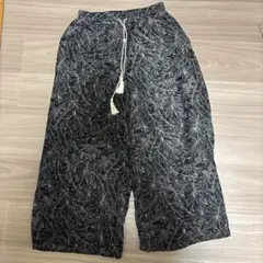 ワイドパンツ フリーサイズ (カラーブラック)