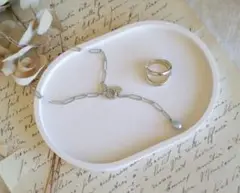 wide oval plate 楕円　トレイ　インテリアトレイ　ジェスモナイト