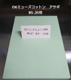 OKミューズコットン アサギ B5 35枚　厚め