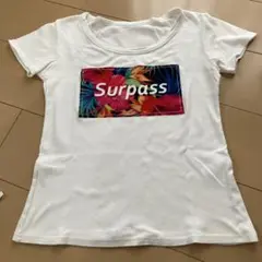 Surpass フラワープリント Tシャツ ホワイト