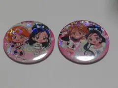 ふたりはプリキュア　ズッ友　カフェ　缶バッジ　キュアブラック　キュアホワイト