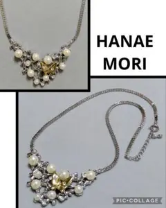 25087◎HANAE MORI◎蝶のネックレス