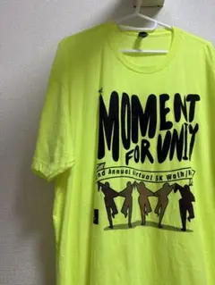 アメリカ古着ビックサイズ半袖Tシャツヴィンテージ蛍光色黄色
