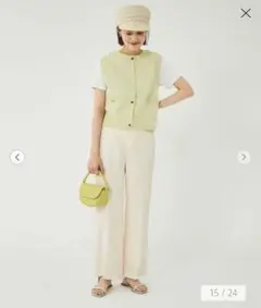 green label relaxing ドライレーヨンリネンパンツ