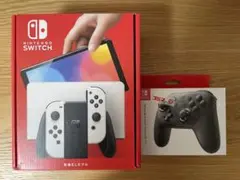 【使用機会少 美品】Nintendo Switch 有機ELモデル+純正プロコン