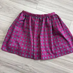 Ralph Lauren マゼンタ ドットスカート 4/4T