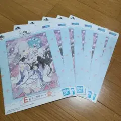 Re:ゼロから始める異世界生活　一番くじE賞ミニクリアアート6枚セット