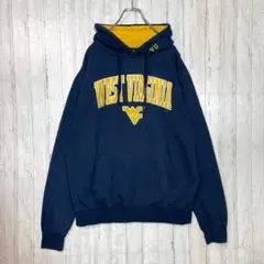 Studium カレッジ フーディ パーカー スウェット 刺繍 ネイビー L