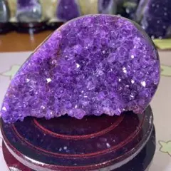 【極上】ウルグアイアメジストクラスター原石（幸運水晶）天然紫水晶