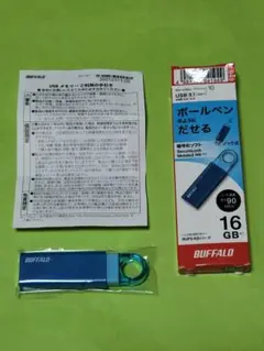 BUFFALO USBメモリ 16GB　RUF3-KS16GA-BL