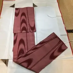 アンティークお召・壺だれ模様・正絹