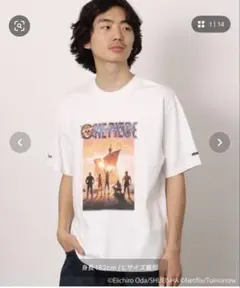 【新品未使用！元値7150円！！】ワンピース×atmos Tシャツ XL