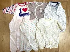 女の子ロンパース・カバーオールまとめ売り50〜60㎝