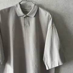 MUJI Labo洗いざらし鹿の子ドロップショルダーポロシャツ