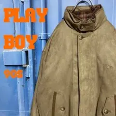 激レア Play boy 90s ビッグシルエット スタジャン スウェード 古着
