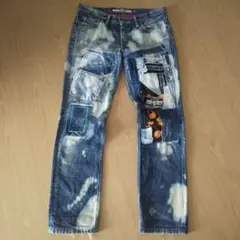 Levi's605 パッチワーク ブリーチ スリムデニム