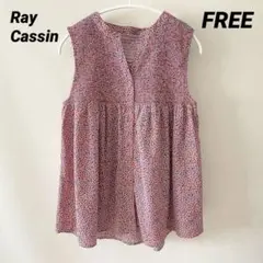 ray cassin レイカズン ブラウス ノースリーブ 花柄