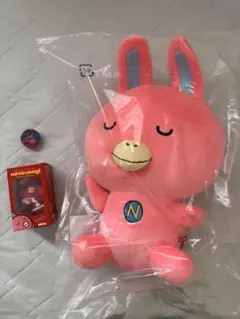 【非売品】NOVAうさぎ BIGぬいぐるみ＆サンタマスコットセット