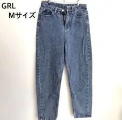 美品☆GRL （グレイル）テーパード　デニム　ライトブルー