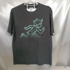 141♪米国ユーズド★PLAY CLOTHS★プシャーTシャツブラックXLサイズ