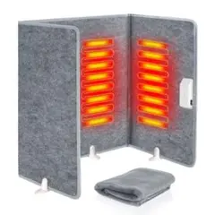 パネルヒーター デスクヒーター 遠赤外線 折りたたみ 暖かい 冷え対策