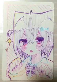 手描き　オリジナル　アナログ　イラスト