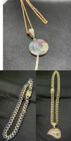ネックレス3点セット　実物の画像になります。
