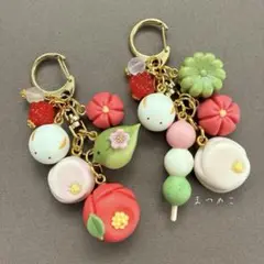 【B品】春待ちな和菓子たち　和菓子キーホルダー