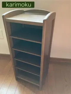 ꧁カリモク家具 karimoku꧂ スリッパラック 下駄箱 格子 レトロ 民芸調 カリモク家具 karimoku꧂ スリッパラック 下駄箱 格子 レトロ 民芸調