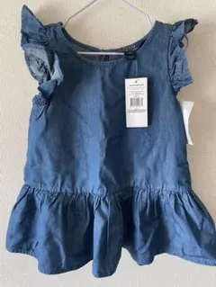 【新品未使用】Polo Ralph Lauren フリル付きデニムノースリーブ