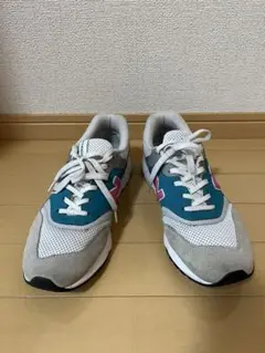 New Balance ニューバランス997H スニーカー グレー/青緑/ピンク