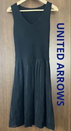♡UNITED ARROWS 異素材 ノースリーブワンピース パーティ 結婚式♡