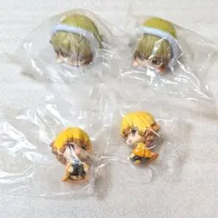鬼滅の刃 我妻善逸 ならぶんです おねむたん ガチャガチャ 4個セット