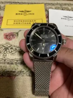 美品 ブライトリング BREITLING スーパーオーシャン ヘリテージ46