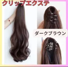 クリップ　ポニーテール　つけ毛　エクステ　ゆるふわ　ロング　カール ポニーテール