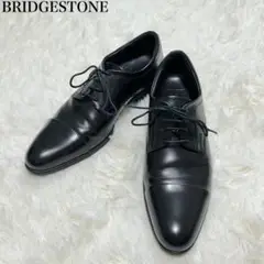 [美品] ブリジストン ビジネスシューズ 24 黒 レザー ストレートチップ