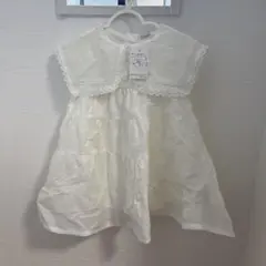 新品タグ付き・ワンピース・白・プティマイン