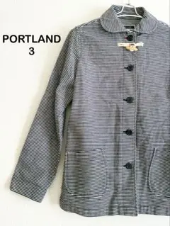 美品PORTLAND ポートランド ストライプデニムジャケット3 Mサイズ