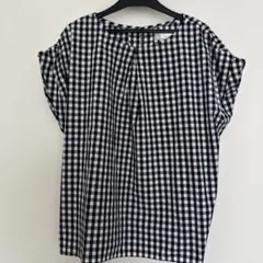 美品　テチチ　Te chichi ギンガムチェックブラウス　アローズ　ユニクロ
