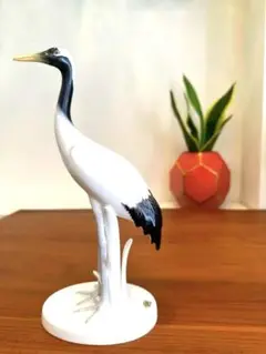 オールドノリタケ　鶴　置物　トナカイ印　共箱付 Amazon.co.jp: オールドノリタケ 鶴 置物 トナカイ印 共箱付