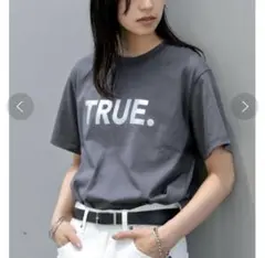 Re:EDIT TRUEメタリックロゴプリントTシャツ