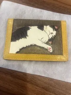 猫　マンハッタナーズ　パスケース　カード入れ
